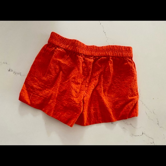 NWOT! J. Crew Orange Patterned Shorts (0) - Picture 5 of 5